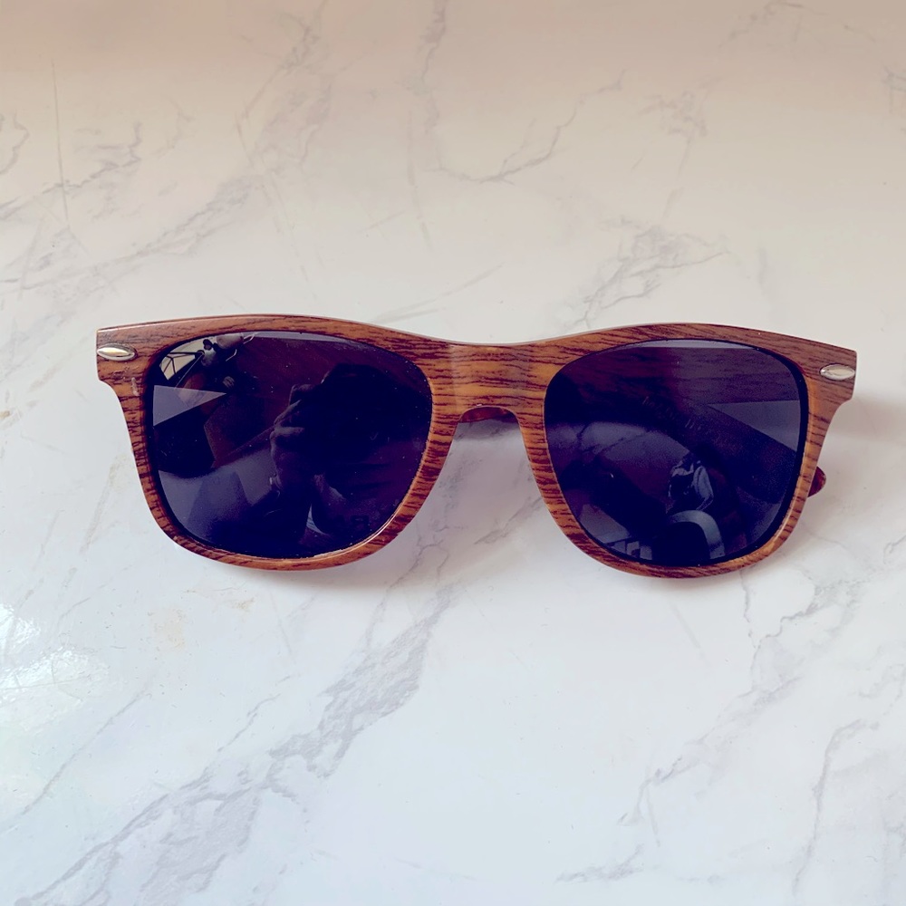 Rokfit wood print wayfarer sunglasses